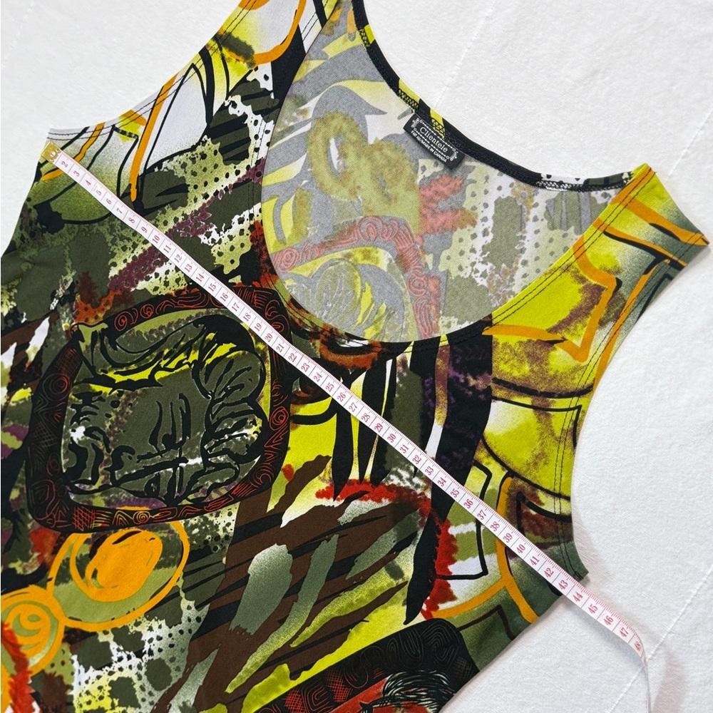 Clientele Abstract Graphic Sleeveless Top - Picture 4 of 5